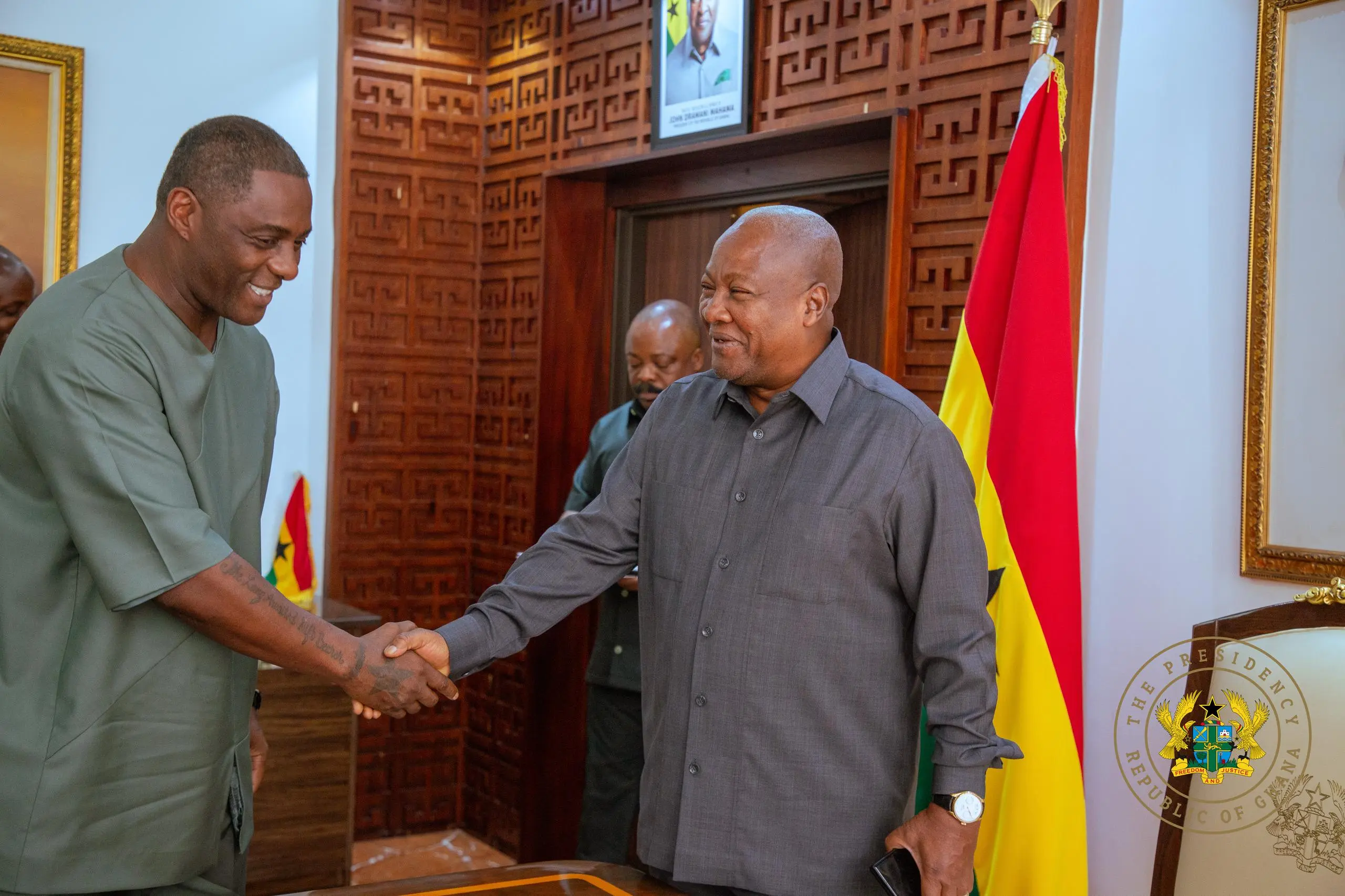 Idris_Elba & President Mahama
