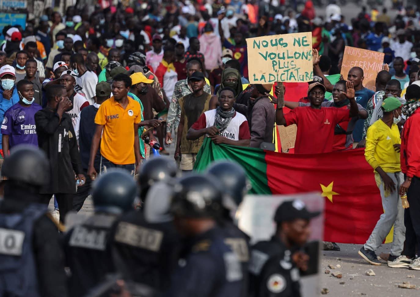 manif Yaoundé.